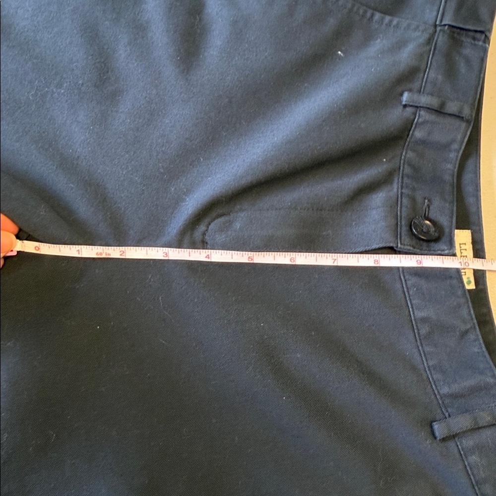 L.L. Bean Classic Fit Blue Khaki Pants (Petite) - Picture 6 of 7